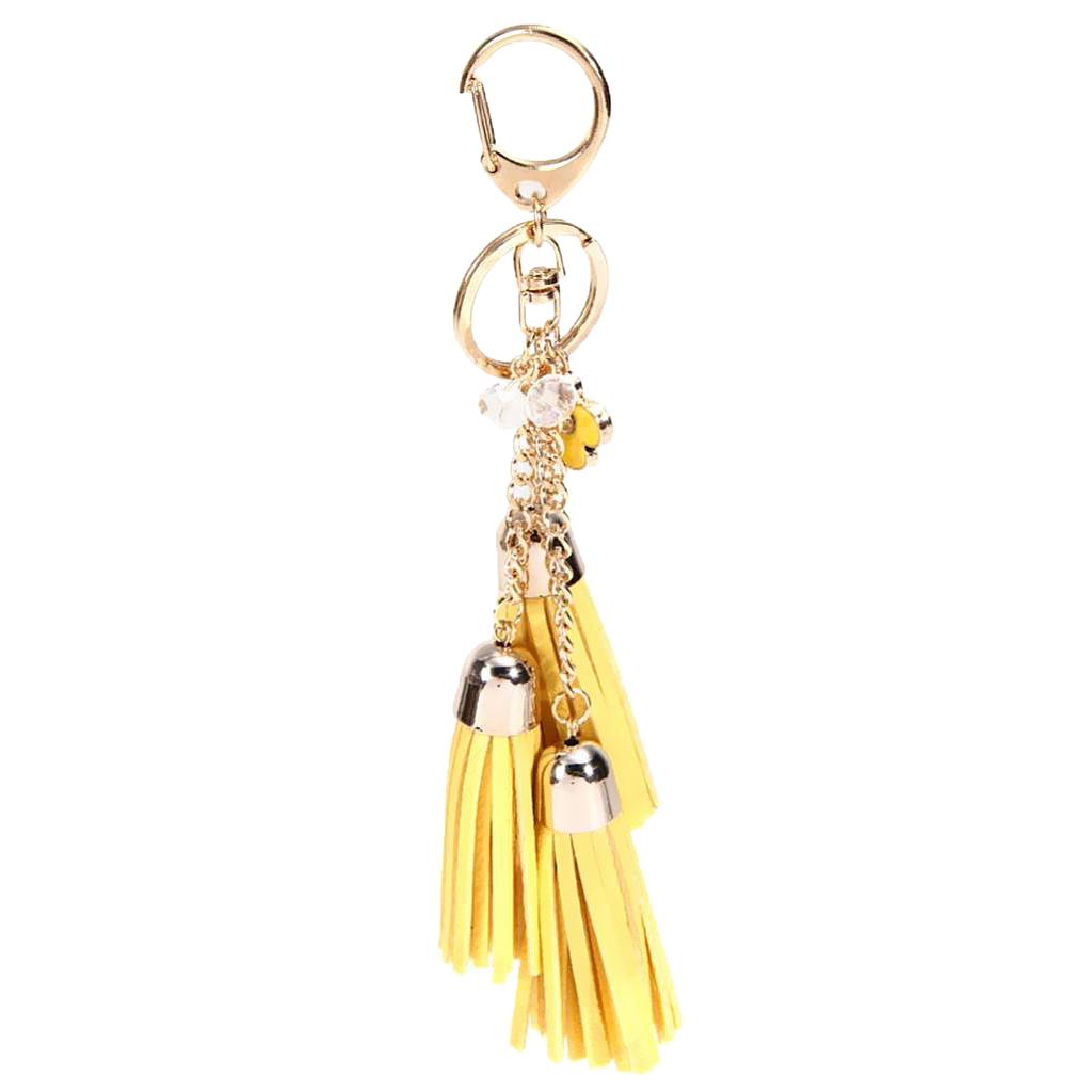 Women Girls Tassel Key Chain Car Key Ring Accessory Bag Decor Pendant