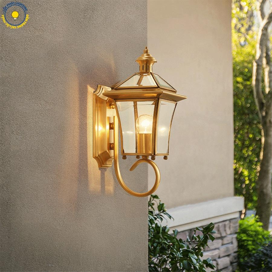 Đèn tường, đèn trụ cổng 0623 tân cổ điển trang trí phòng ngủ, cổng, cầu thang