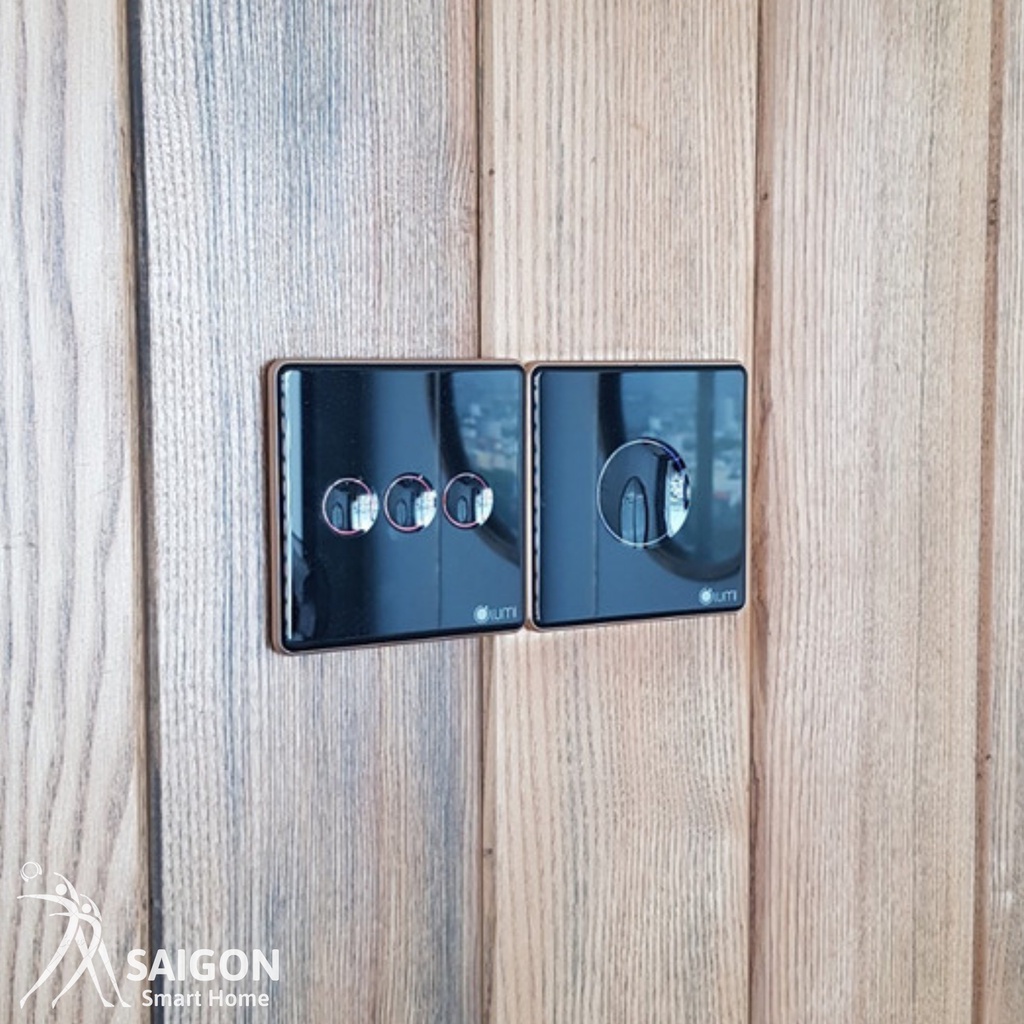 Công Tắc Thông Minh Kính Lõm 1- 4 nút/ Lumi/ Hàng Chính Hãng