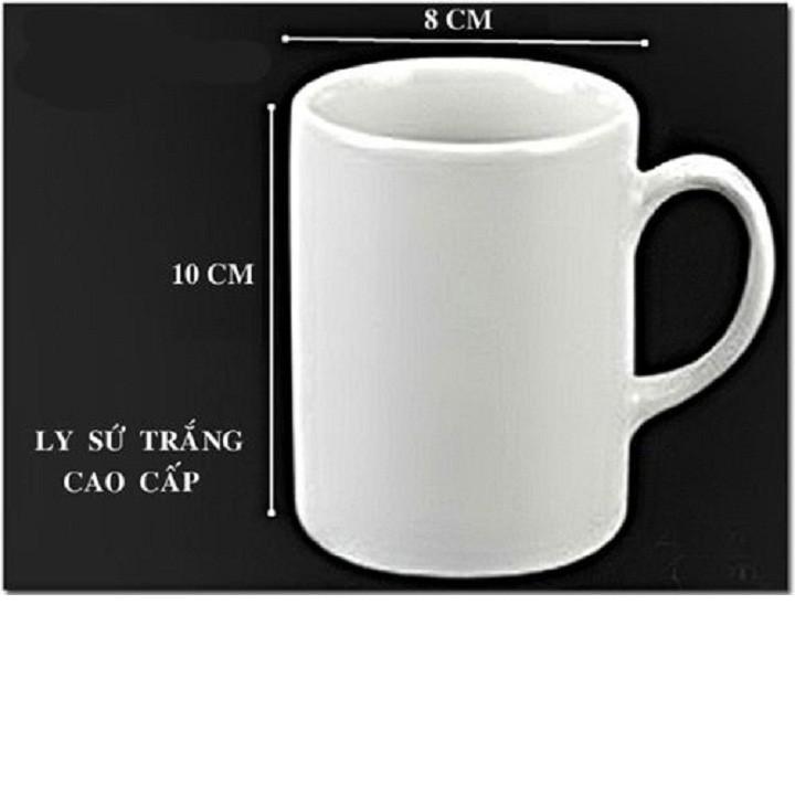 Cốc sứ trắng cao cấp
