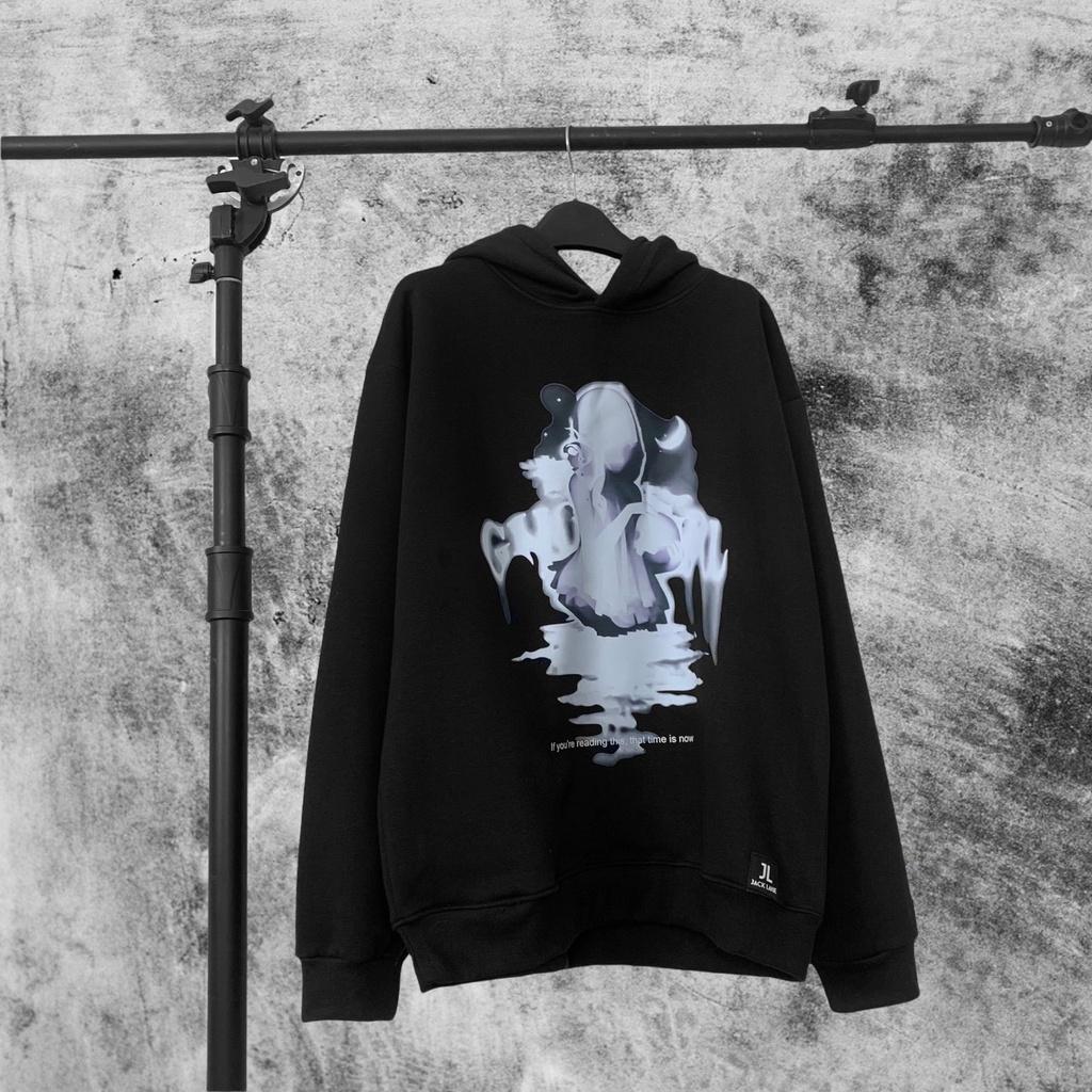 Áo Hoodie JL Oversize Ghost Girl, JACKLANE, Áo nỉ chui đầu Unisex Jack Lane