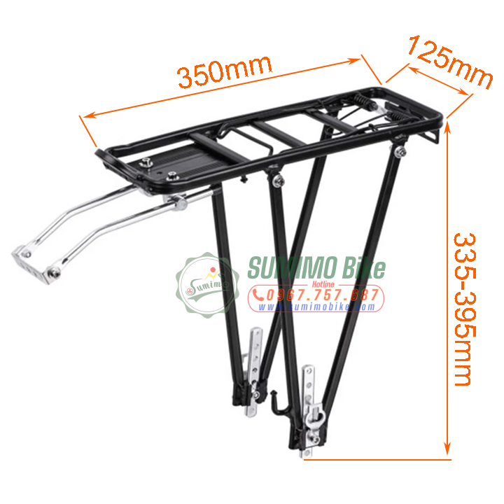 Baga nhôm tuỳ chỉnh độ cao kiểu 1