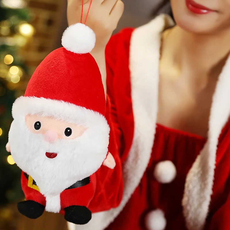 Thú nhồi bông ông già Noel, bà già Noel, người tuyết đáng yêu - Size 22cm - Quà tặng Noel đón giáng sinh vui vẻ