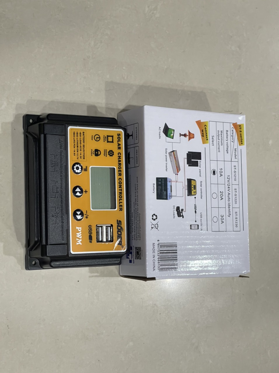 BỘ ĐIỀU KHIỂN SẠC NĂNG LƯỢNG MẶT TRỜI 10A SOLAR CHANGER CONTROLLER