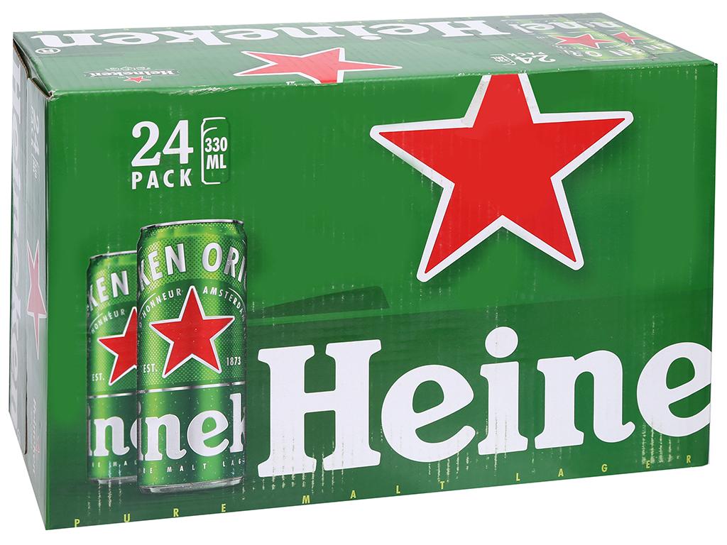 Thùng bia Heineken 24 lon thường 330ml/lon - Giá Tiki khuyến mãi ...