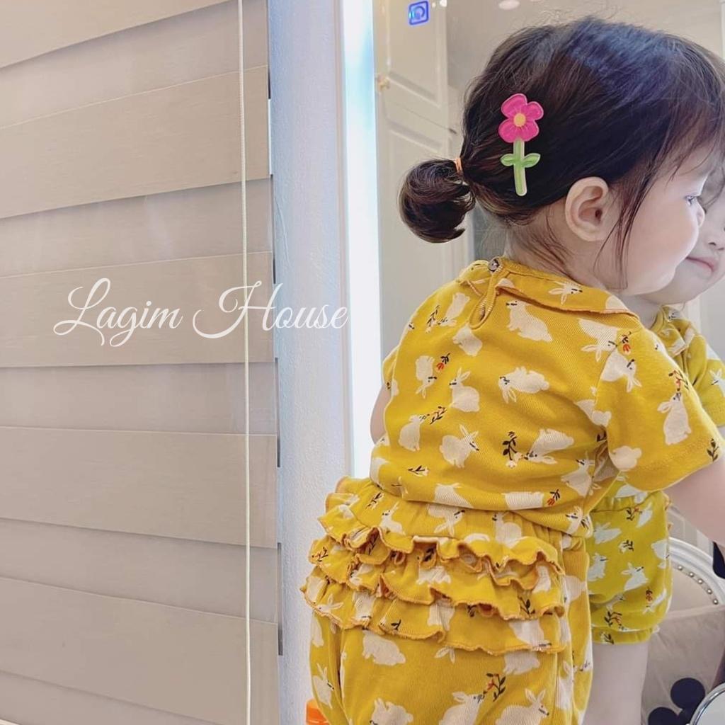 Đồ bộ thun hè cho bé gái, set bộ cotton mặc nhà chất mát mịn cho bé từ 7kg đến 18kg - Lagim House