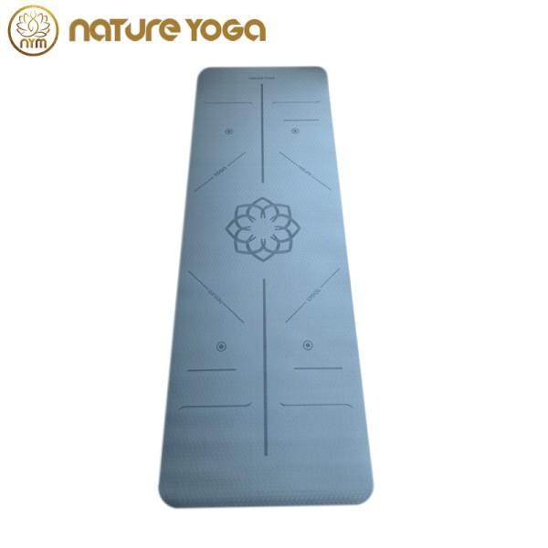 Thảm Tập Nature Yoga Chất Liệu TPE Cao Su Non Định Tuyến Bám Tốt 2 Mặt ( Tặng kèm túi