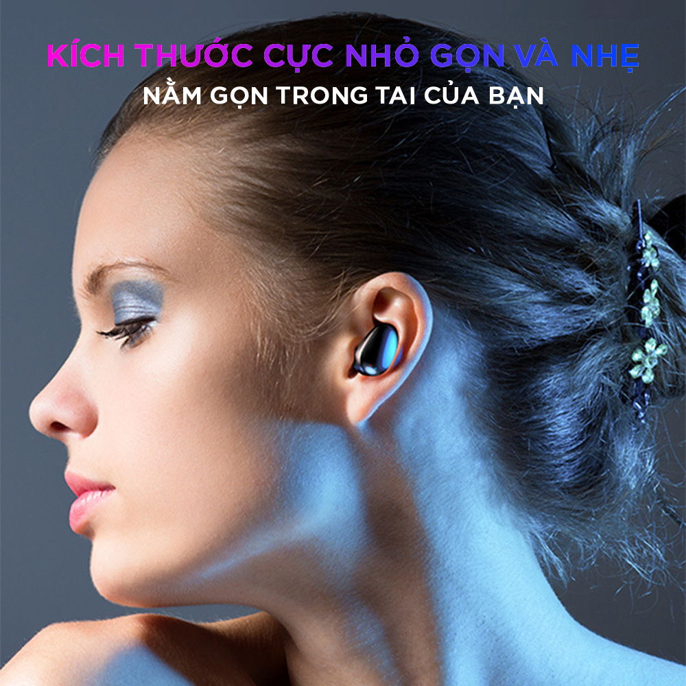 Earphone WlRELESS Cảm Ứng TOUCH TWINS Nhập Trung Quốc - Tặng 1 Móc Chìa Khoá LAVATINO Chính Hãng