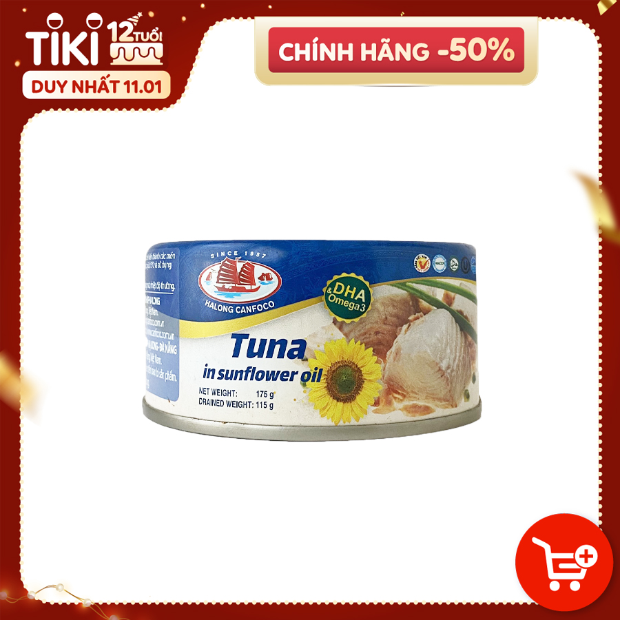 Cá Ngừ Ngâm Dầu Hướng Dương Hạ Long - 115/175g