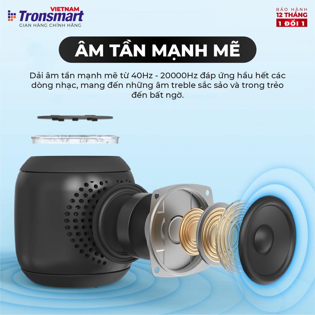 Loa Bluetooth Tronsmart T7 Mini Công suất 15W Âm thanh siêu trâm �Chống nước IPX7 - Hàng Chính Hãng - Bảo Hành 12 Tháng