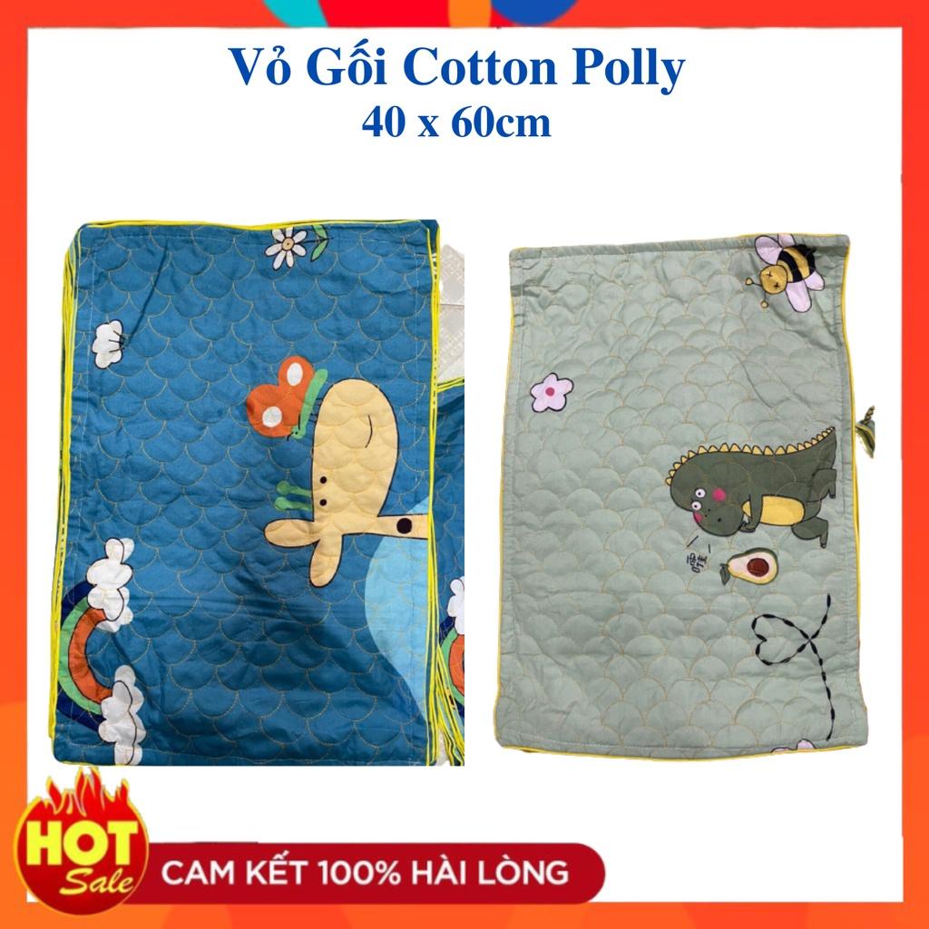 Vỏ Gối Nằm Cotton Polly KT 40 x 60cm