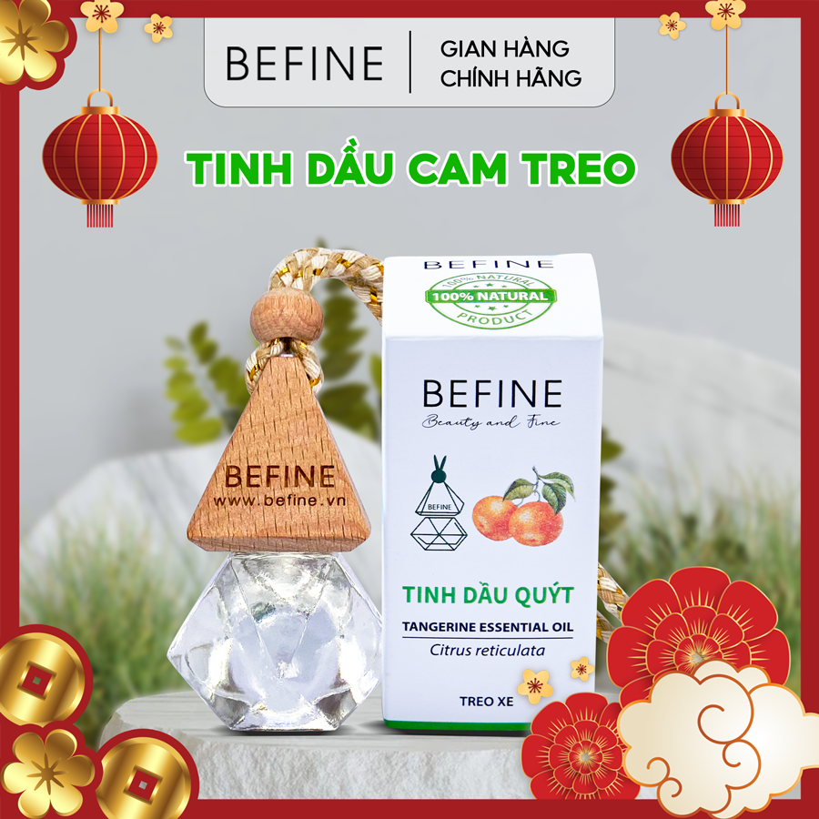 Tinh dầu quýt treo xe Befine - Tinh dầu treo xe