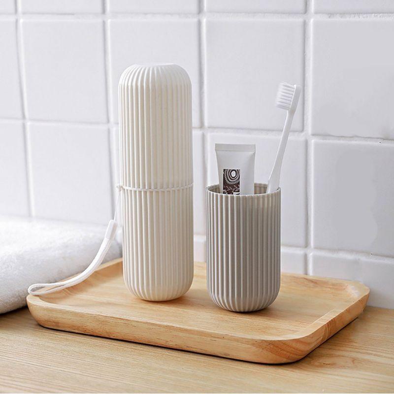 Hộp đựng bàn chải, kem đánh răng du lịch tiện lợi - giao màu ngẫu nhiên