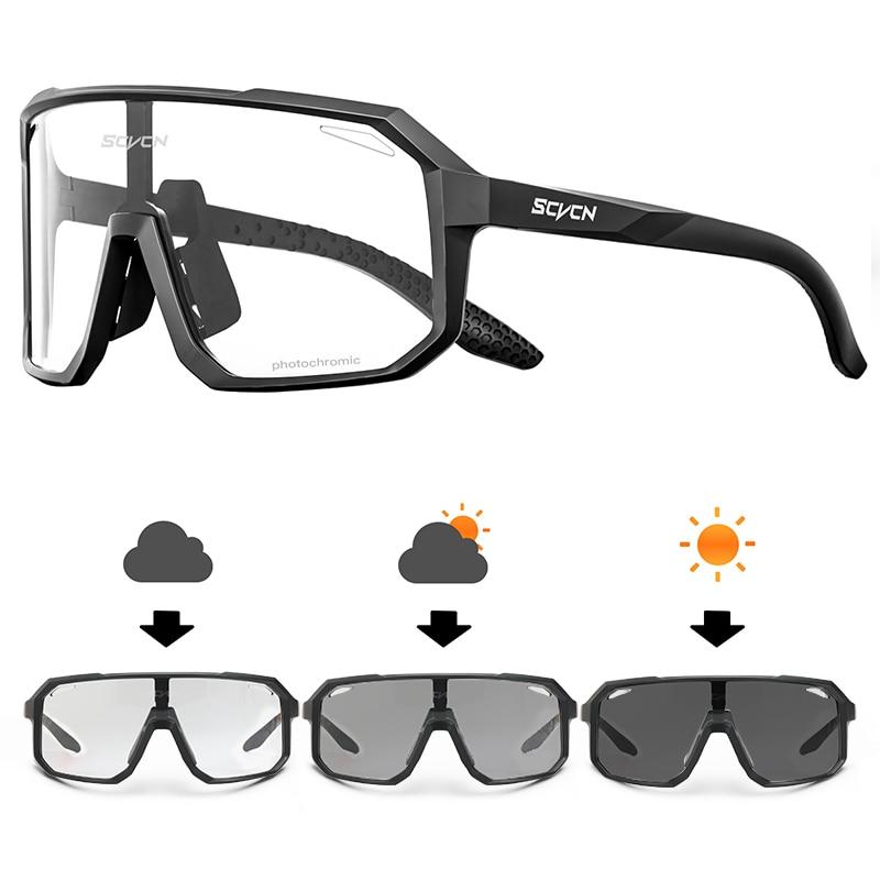 Kính Đi Xe Đạp Photochromic Kính Mát Nam Nữ Xe Đạp Đường Kính Mắt Mới Đi Xe Đạp Thể Thao Ngoài Trời Đi Bộ Đường Dài Kính Color: Photochromic-08