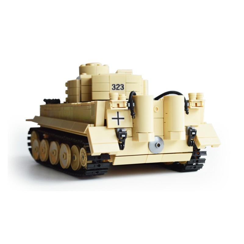 Đồ chơi Lắp Ráp Xe Tank Đức Thế chiến II - War Tank Kazi 82011 - Xếp hình thông minh - Mô hình trí tuệ