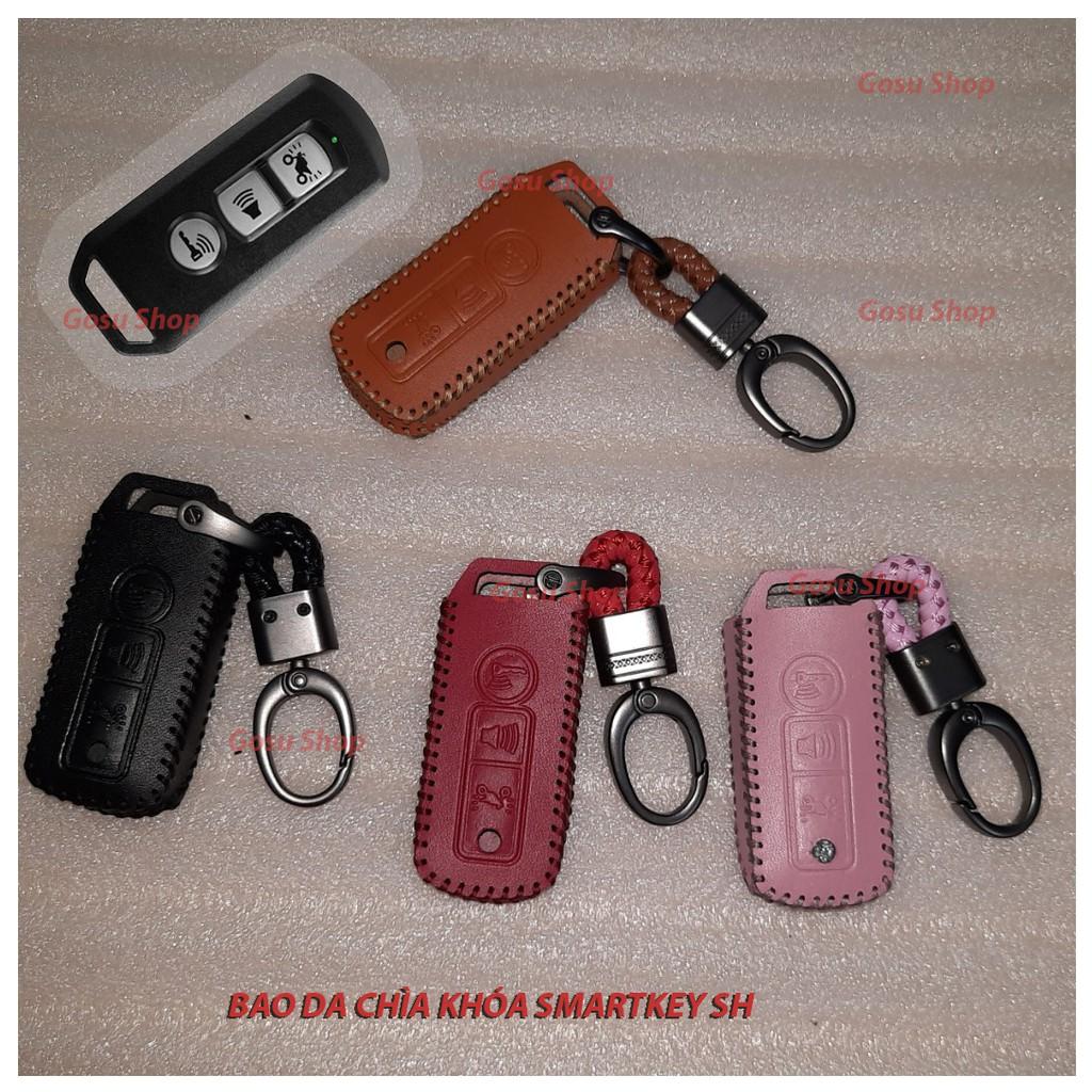 Bao da Smartkey SH, Sh Mode, PCX 3 nút bấm - kèm móc khóa