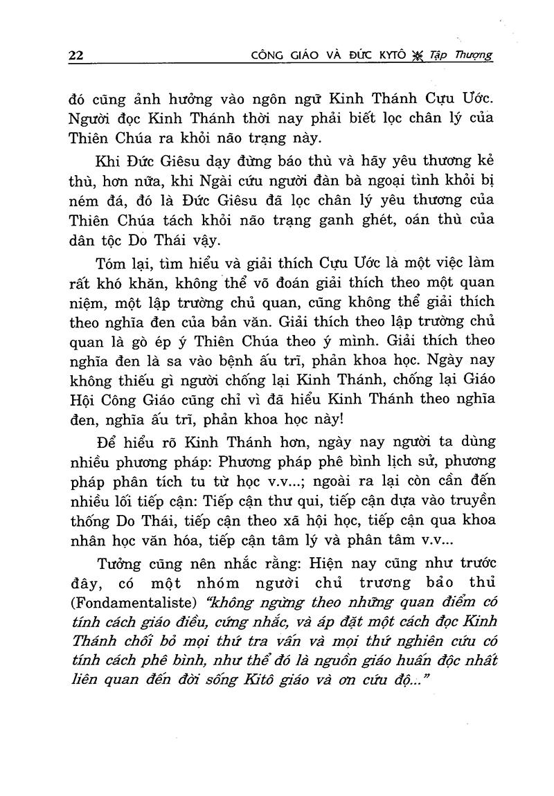 Sách Công Giáo Và Đức KiTô ( Tái Bản)