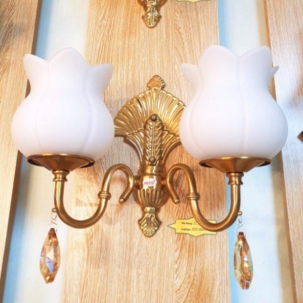 Đèn treo tường tô điểm 2 hoa loa kèn, khuyến mãi kèm theo bóng led, đèn phòng ngủ, đèn cầu thang DT
