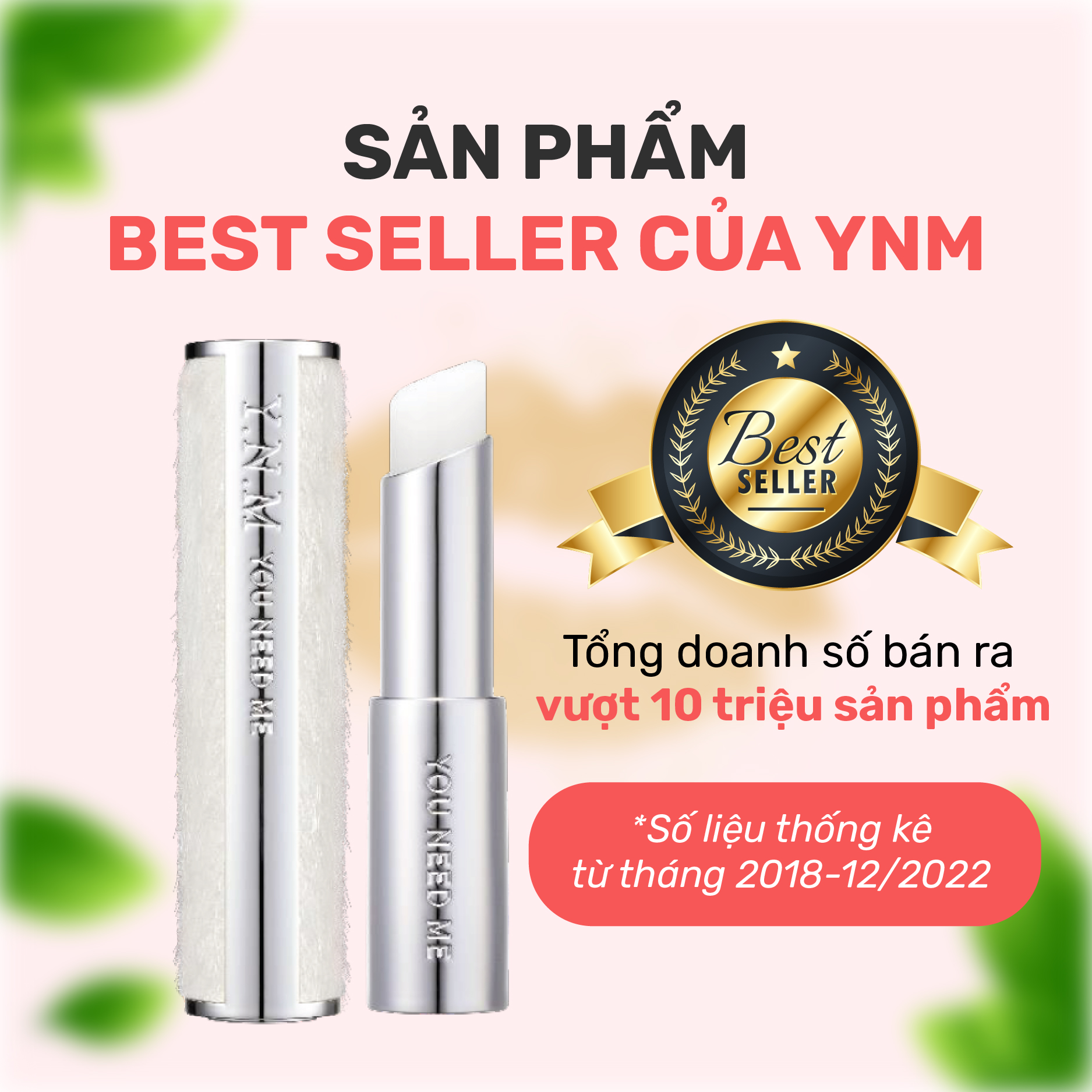 Son dưỡng môi không màu YNM Natural Melting Honey Lip Balm Không Màu 3g