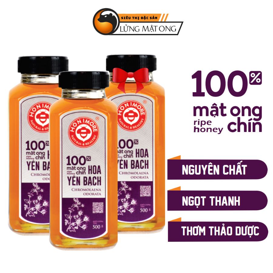 Mật ong chín HONIMORE Hoa Yên Bạch 500g _ Mật ong chín Tây Bắc (Mua 2 tặng 1 cùng loại) 