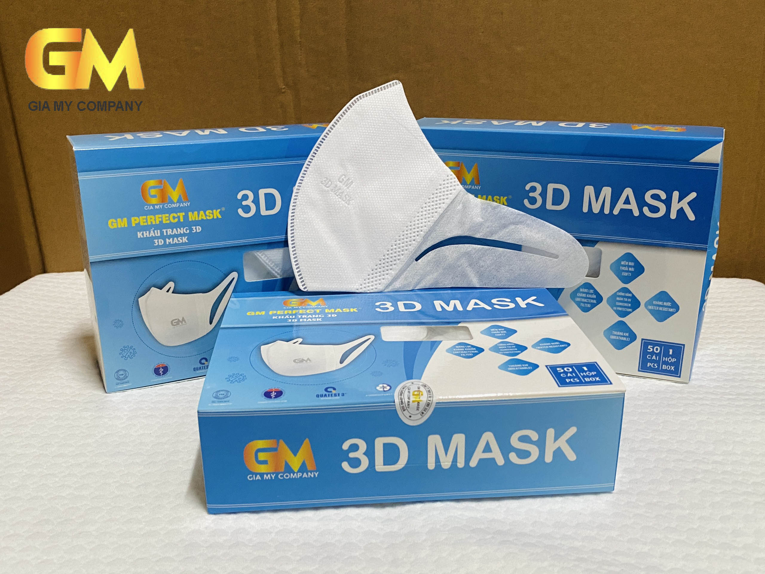 Khẩu trang 3D Mask Gia Mỹ hộp 50 cái