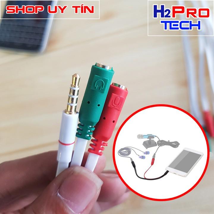 Cáp chia Tai Nghe 3.5 ra Mic và Loa - Jack Chia (Gộp) Cổng Tai Nghe- Loại đẹp