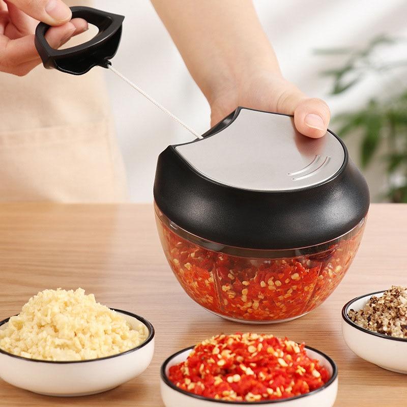 Kitchen Dumpling Stuffing Manual Meat Grinder Multifunctional Vegetable Cutter Pounding Garlic Household Accessories Gadgets