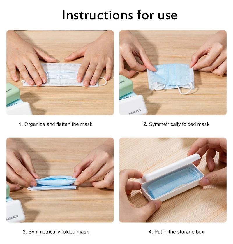 Hộp Đựng Khẩu Trang Mini Chống Ẩm Bằng Nhựa Tiện Dụng