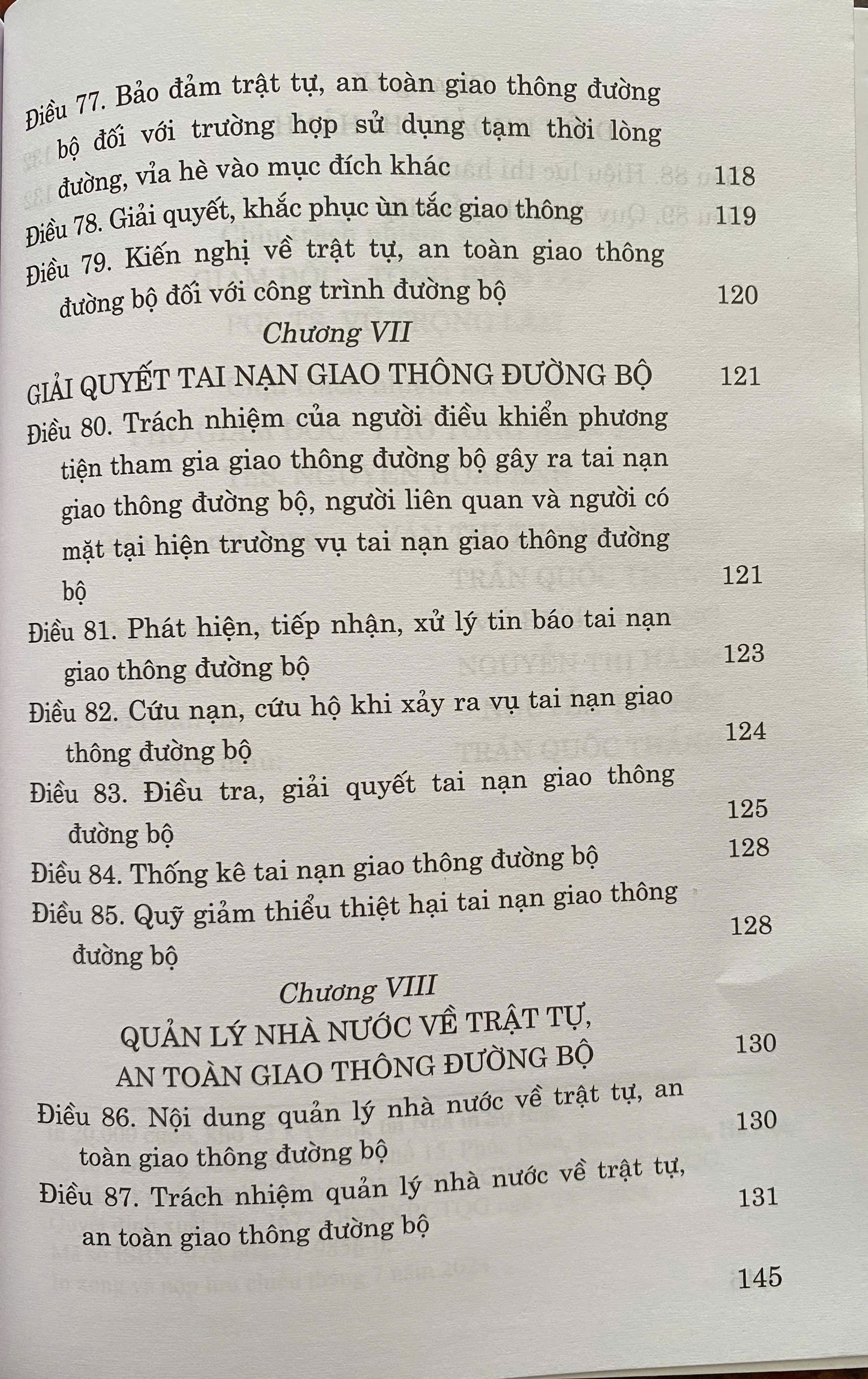 Luật Trật Tự, An Toàn Giao Thông Đường Bộ Năm 2024