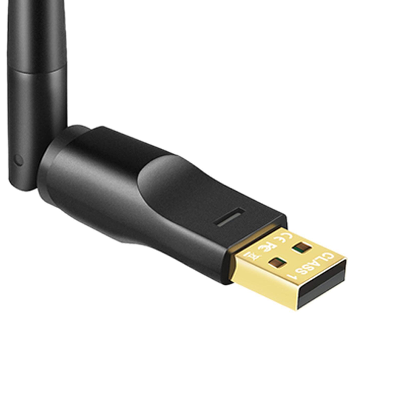 V5.1 USB Adapter Adapter 3Mbps Transmission Rate Low Power Consumption Audio Adapter for Windows 7/8.1/10/11 PC Mouse