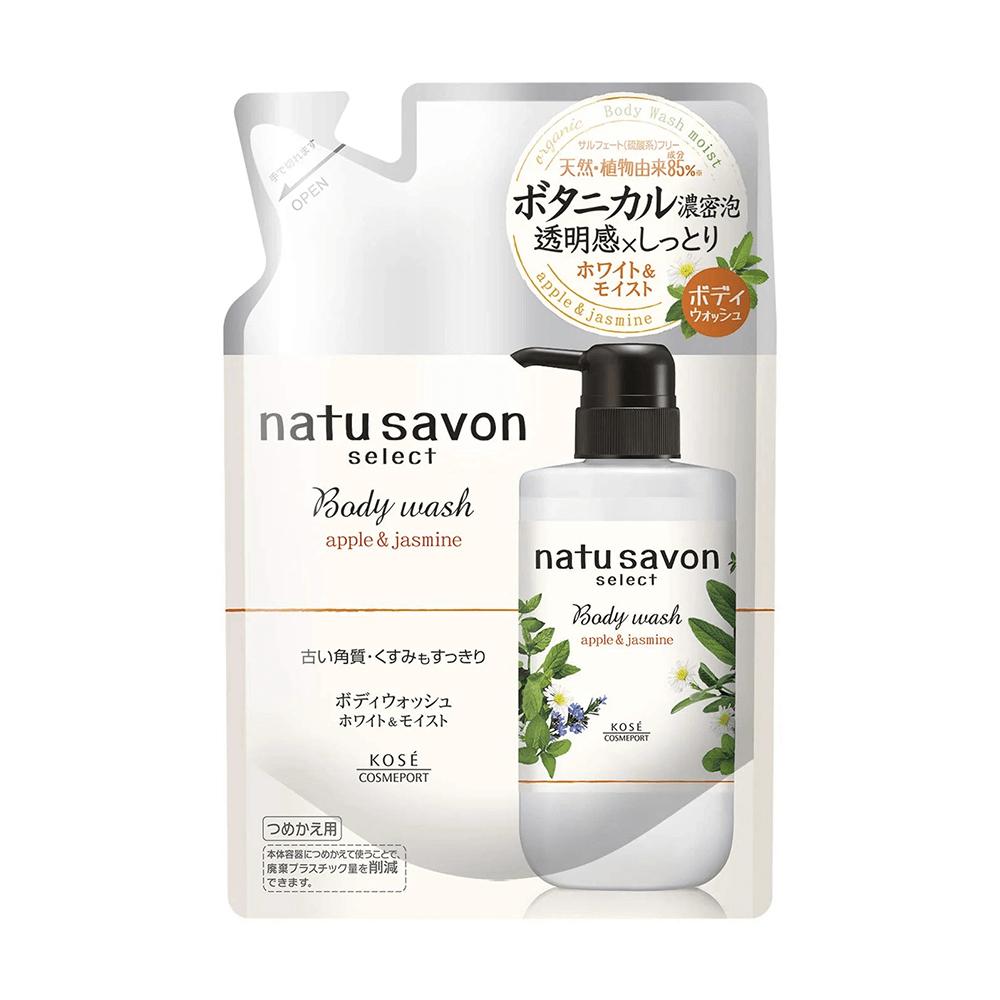 Sữa Tắm Tạo Bọt Dưỡng Trắng Và Làm Mềm Mịn Da Softymo Natu Savon Hương Hoa Nhài Và Táo Nhật Bản