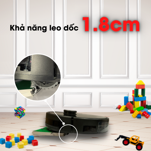 Robot Hút Bụi Lau Nhà Tự Thu Rác Shimono XR580 - Hàng Chính Hãng