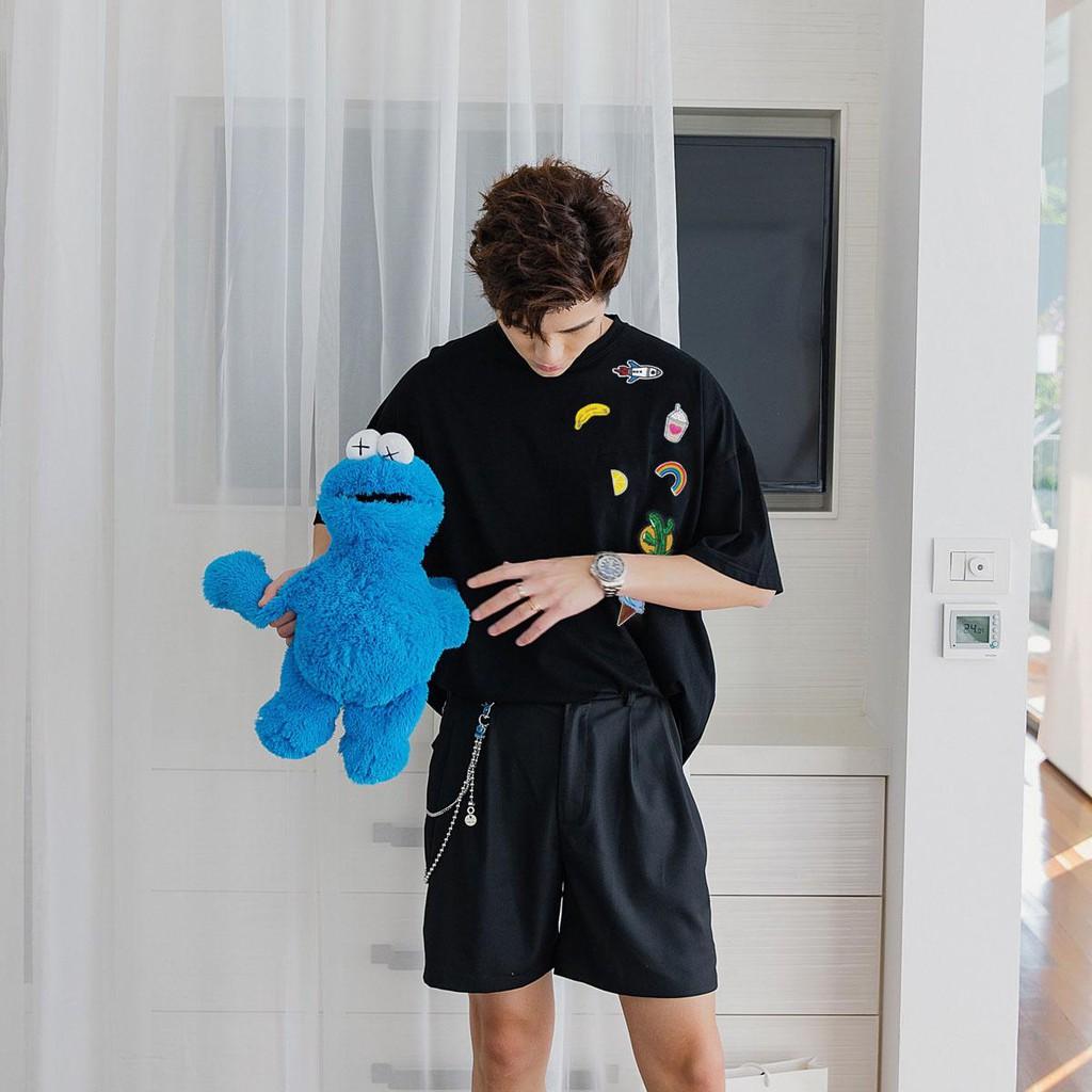 Áo thun Stee KOOK Unisex Áo thun nam tay lỡ màu đen va trắng aothununisex