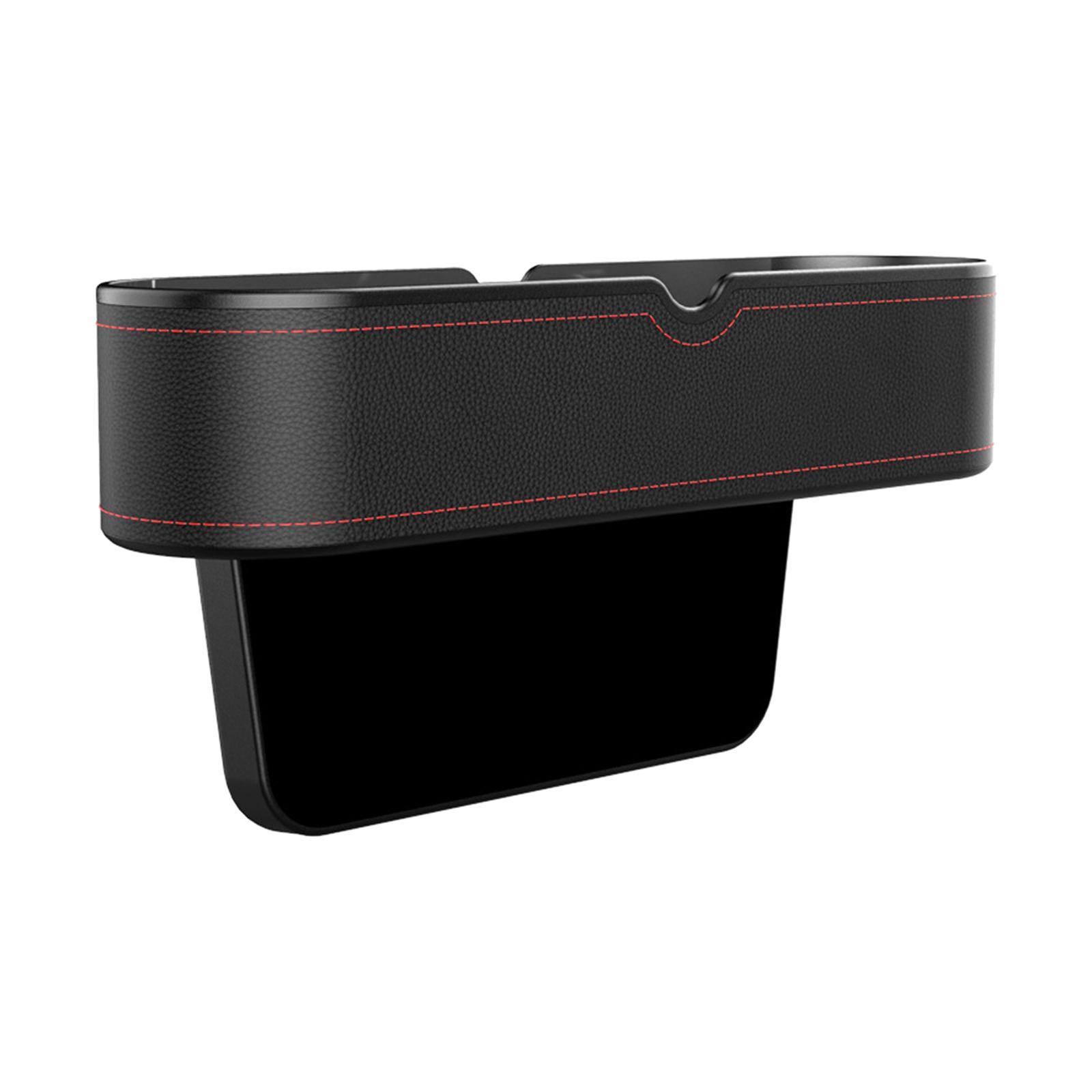 Car Seat  Organizer W/ Cup Holder for Phones Keys Cards Black