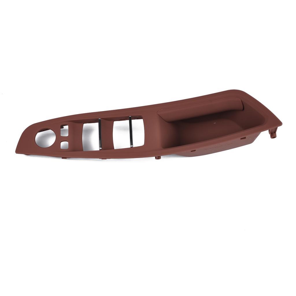 4PCS Door Handle Window Switch Panel Interior Button Frame for Red Brown
