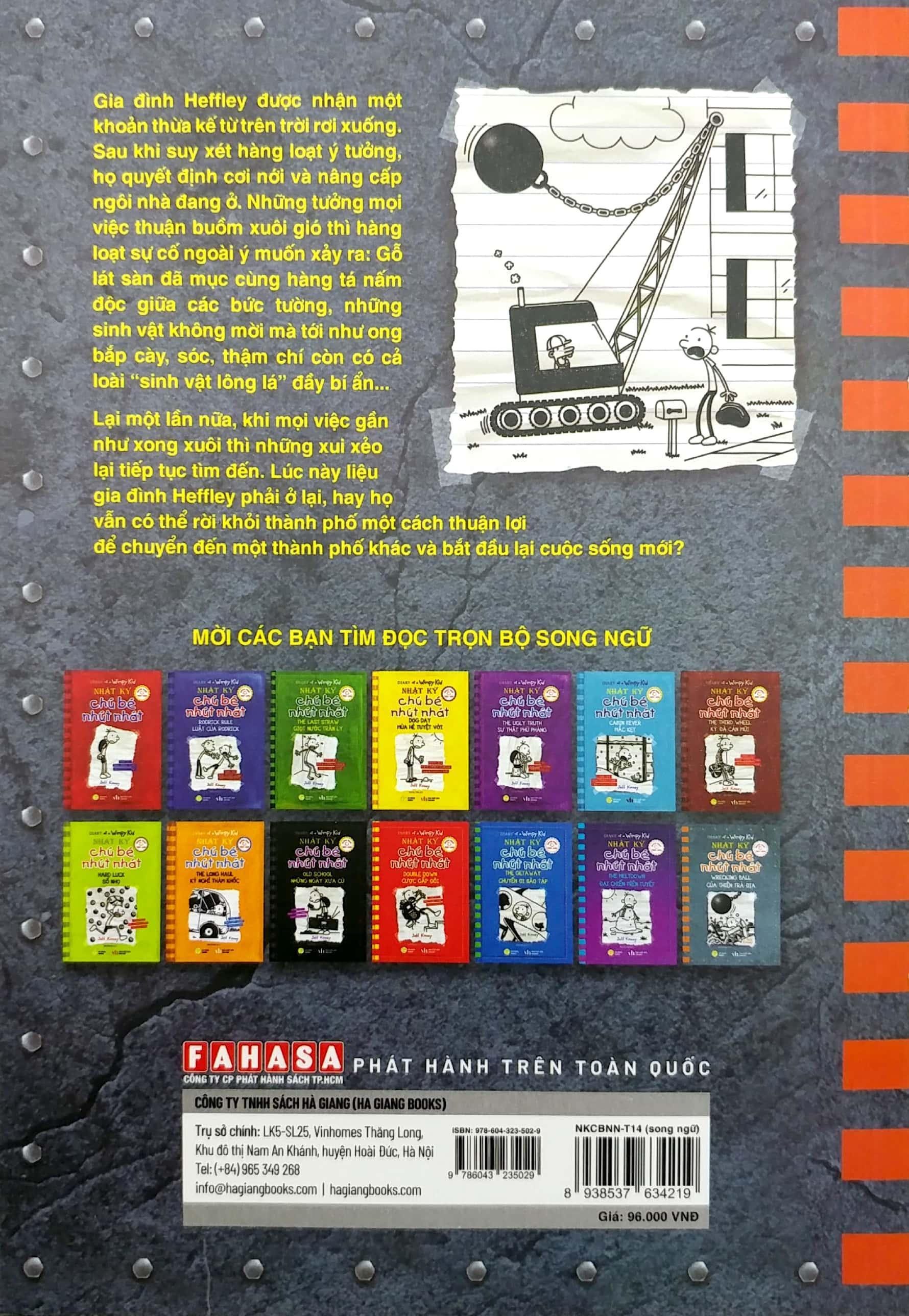 Song Ngữ Việt - Anh - Diary Of A Wimpy Kid - Nhật Ký Chú Bé Nhút Nhát - Tập 14: Của Thiên Trả Địa - Wrecking Ball