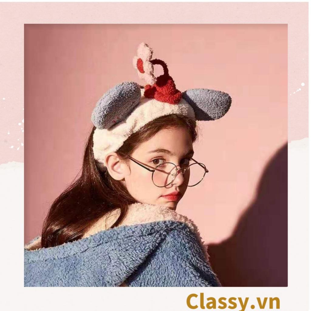 Băng Đô Rửa Mặt Và Băng Đô Cài Tóc Classy Hình tuần lộc, sừng hươu, cua cực cute PK746