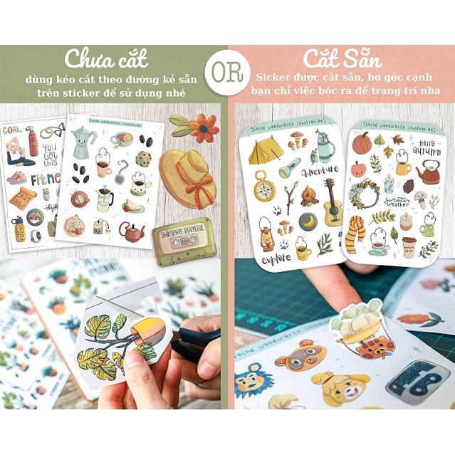 Sticker sheet books collection - chuyên dán, trang trí sổ nhật kí, sổ tay | Bullet journal sticker