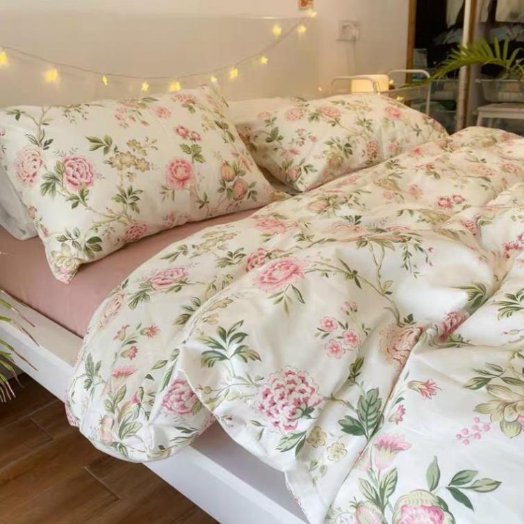 Bộ chăn ga gối Cotton Living 100% đủ size giường nệm 1m2 đến 2m*2m2