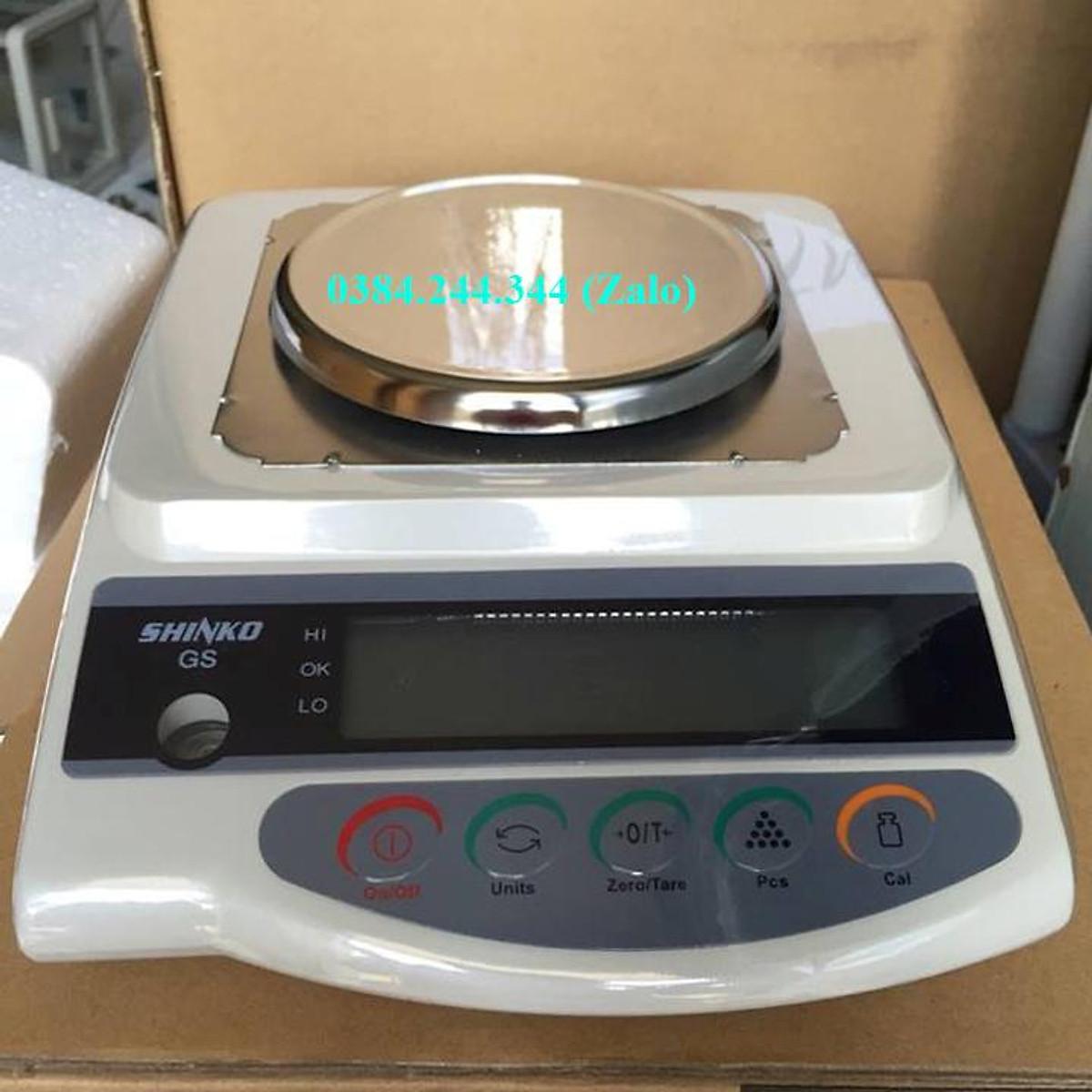 Cân điện tử kỹ thuật 2 số lẻ, Shinko GS 3200g/0.01g độ nhạy cao dùng cân vàng, mủ cao su, hóa chất, thí nghiệm