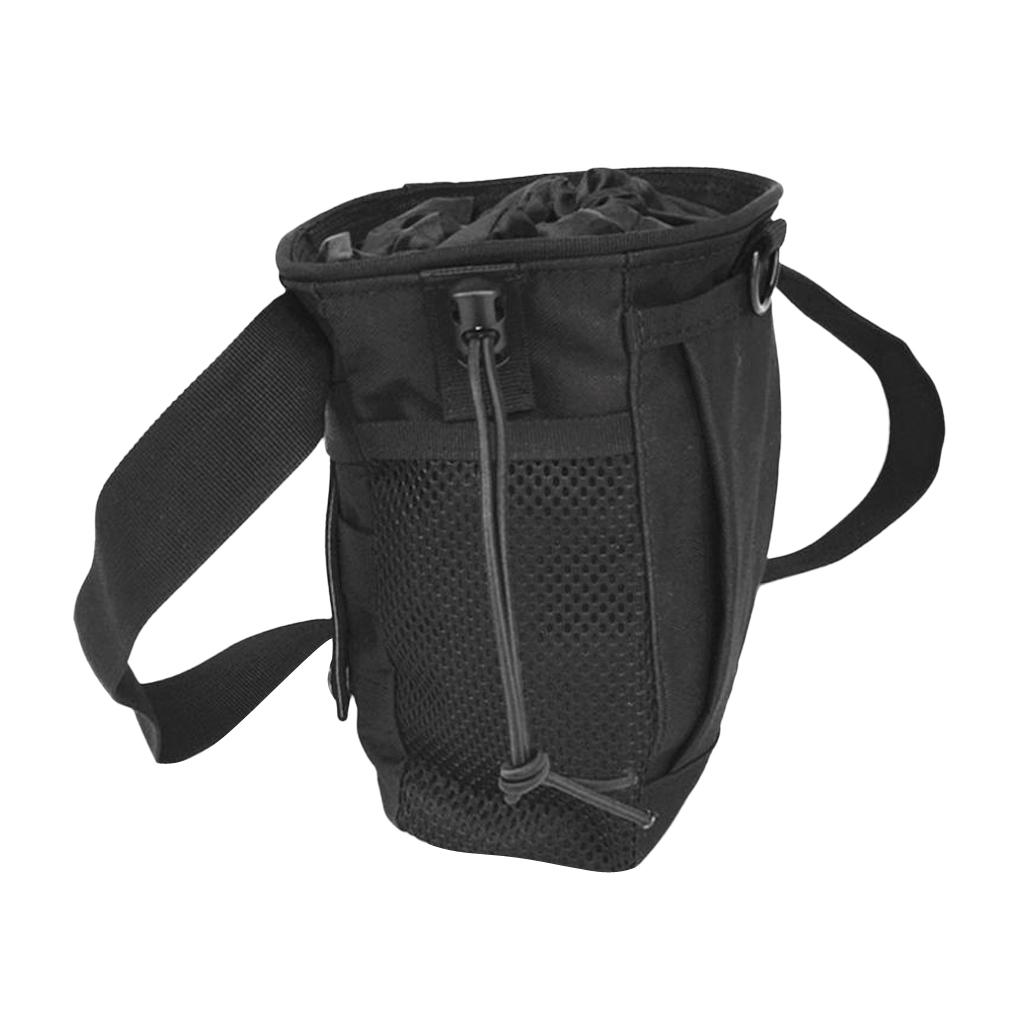 2pcs/set Black+ Tan Strong Durable Chalk Bag with Adjustable & Quick Clip-on Belt for Rock Climbing Weightlifting Bouldering Gym