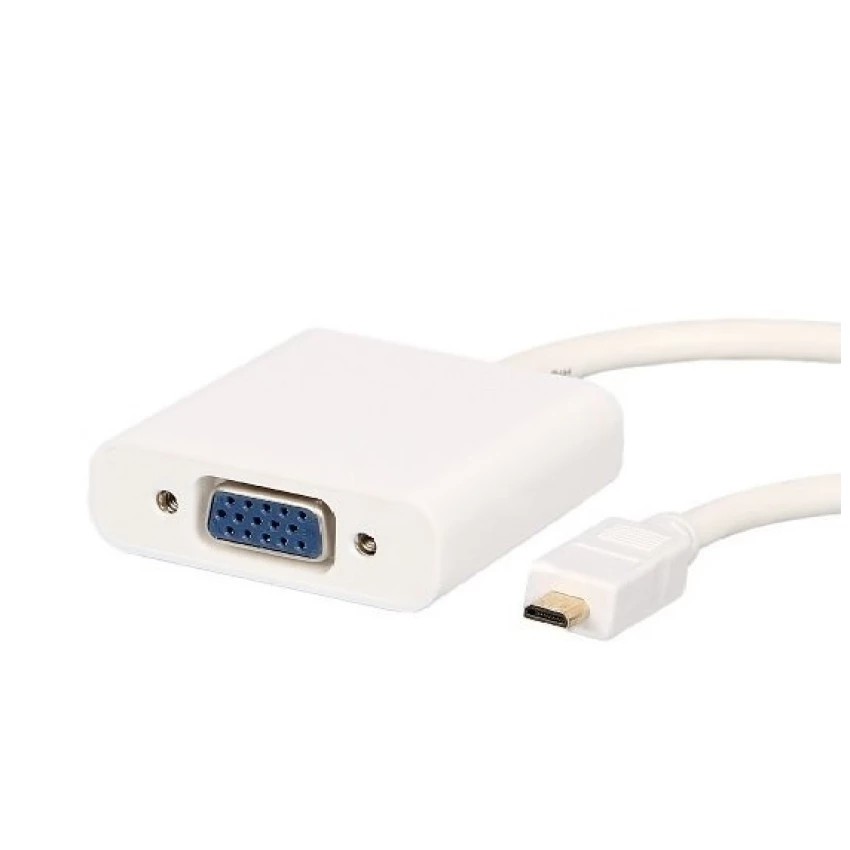 Cáp Micro HDMi To VGA + Audio - Cáp Chuyển Micro HDMI Sang VGA ( Màu Ngẫu Nhiên )