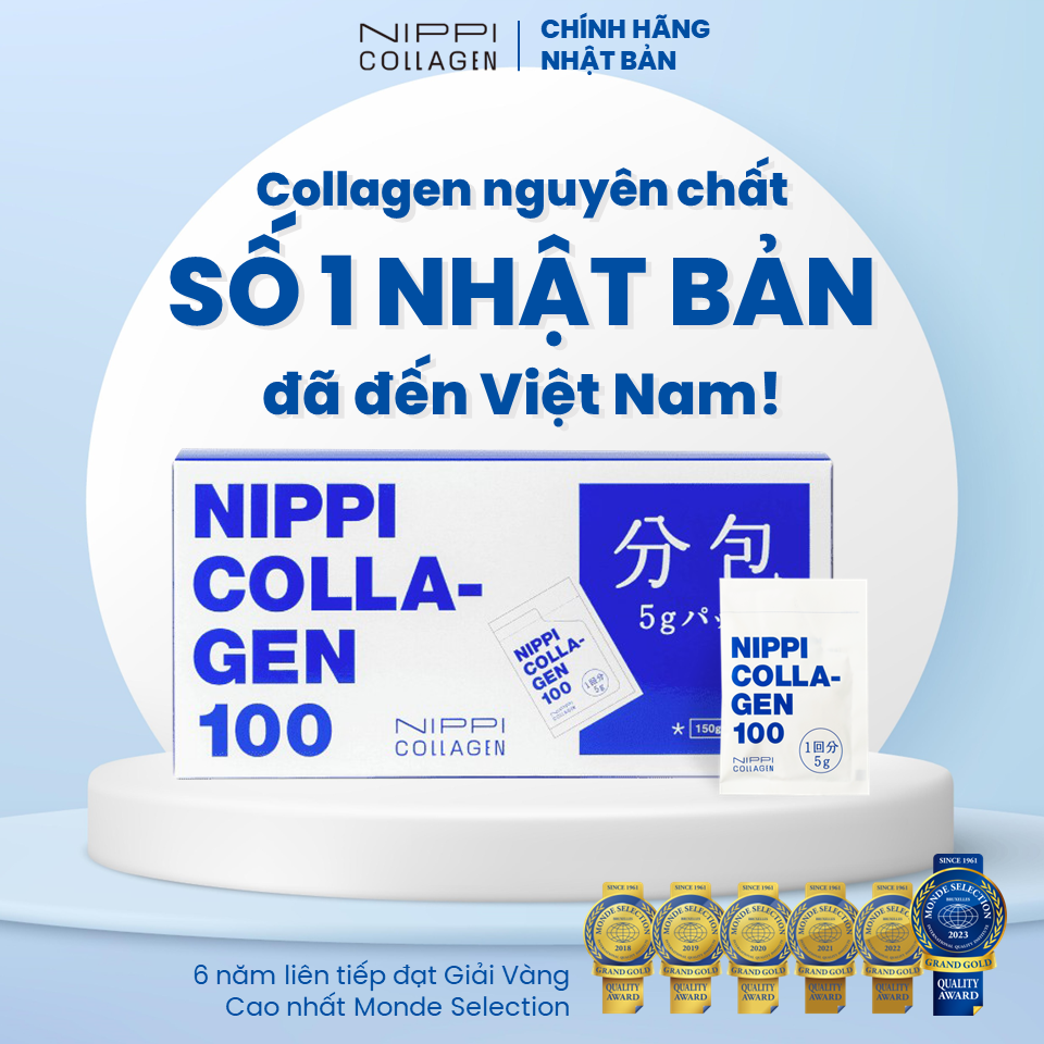 NIPPI Collagen 100 nguyên chất 100% peptide