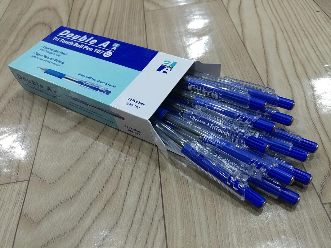 Hộp 12 Viết Bi TriTouch DBP-107-B - Mực Xanh