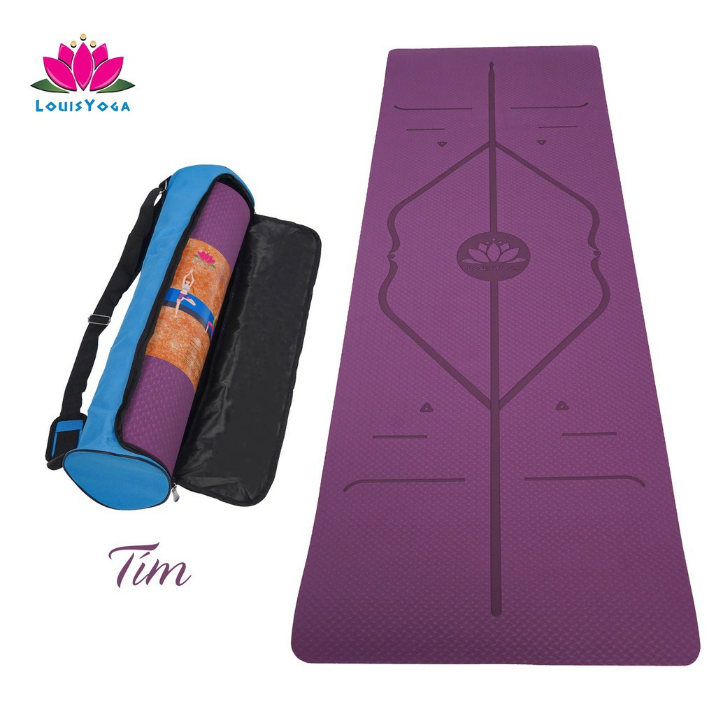 Thảm tập yoga 10mm chất liệu TPE an toàn khi sử dụng dộ bám cao - Thương hiệu LOUIS YOGA