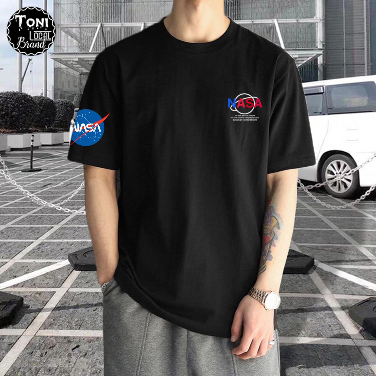 Áo Thun Tay Lỡ Local Brand NASA Cotton 100 form rộng nam nữ Unisex