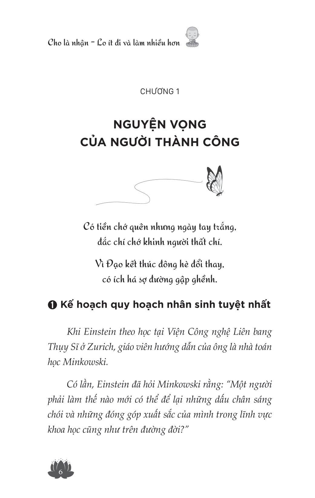Cho Là Nhận - Lo Ít Đi Và Làm Nhiều Hơn