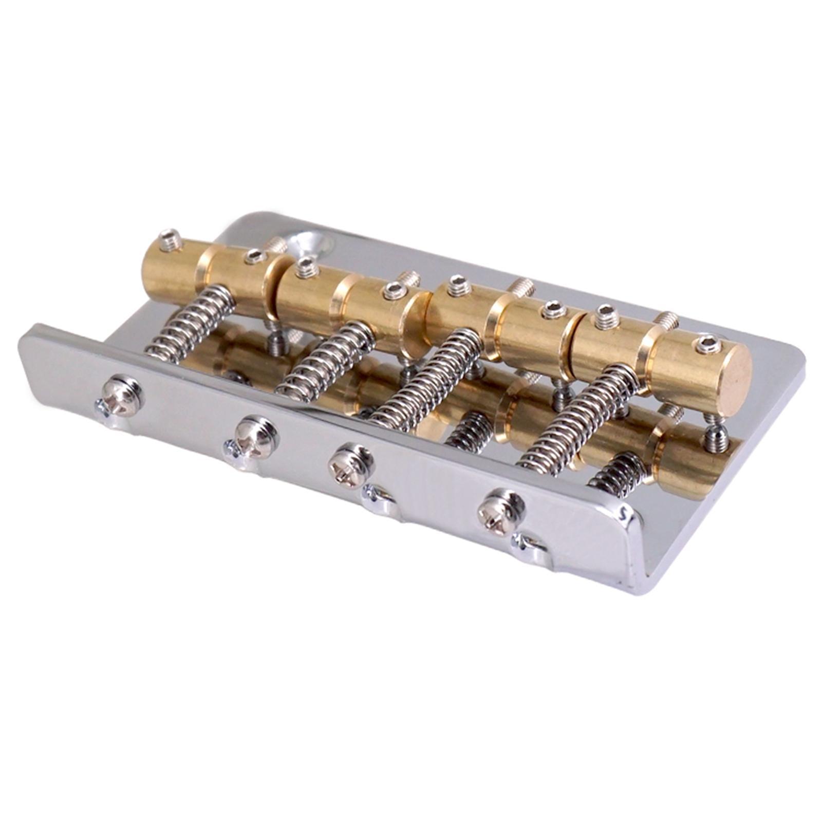 Professional 4 String Bass Bridge Assembly Replace String Spacing Adjustment