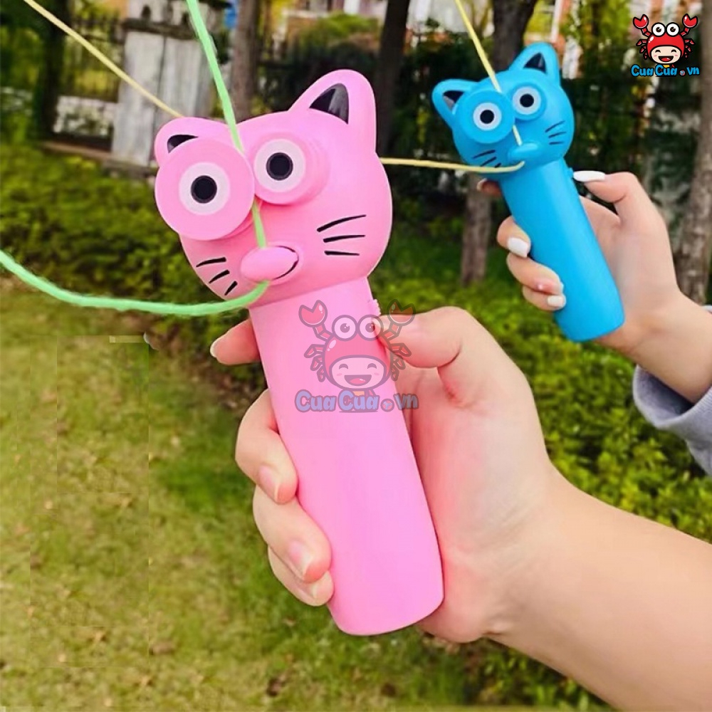 Máy bắn dây đồ chơi điều khiển dây hình mèo bắn dây lơ lửng kéo đồ vật vui nhộn cho bé giải trí Zip String hot Tiktok