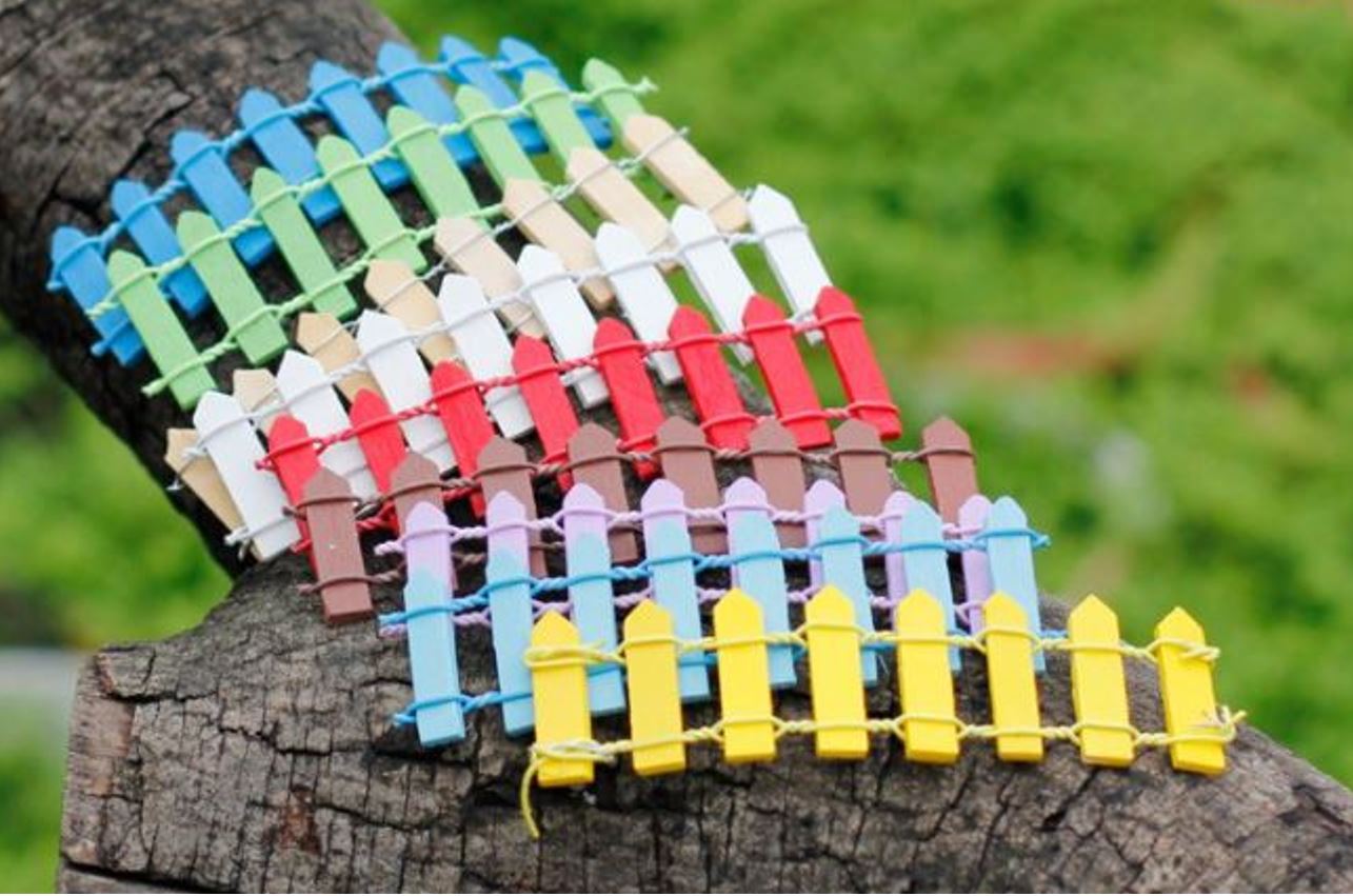 Vỉ hàng rào sắc màu - trang trí tiểu cảnh, phụ kiện terrarium